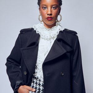 Cappotto in lana modello militare